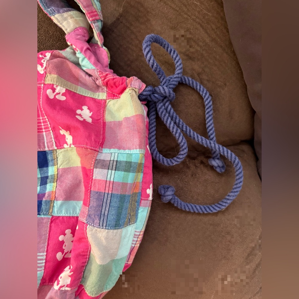 Authentic Disney Parks Colorful Patchwork Tote Ba… - image 3